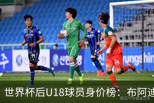世界杯后U18球员身价榜：布阿迪8000万欧居首，卡尔6000万欧次之